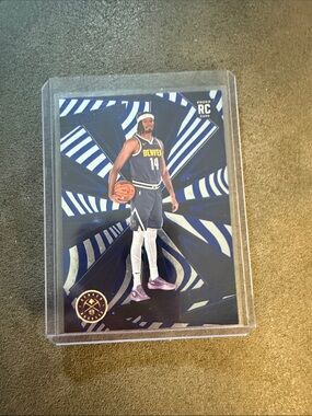 2024-25 Panini Revolution DaRon Holmes II Blue Cosmo RC Rookie #050/295 Nuggets